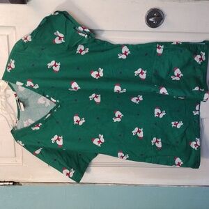 Bryan Tree Designs Women's Scrubs Top with Bunnies Size M (pre-owned)